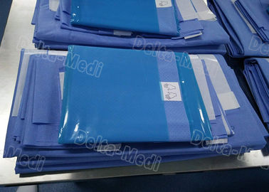 Pacchetti chirurgici universali, pacchetti sterili medici generali Linting basso con adesivo di rinforzo